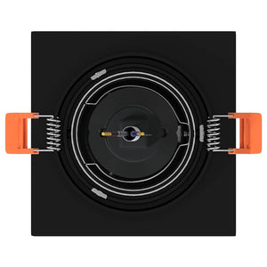 Spotlight 24 pcs Svart 9 x 9 x 2 cm Aluminium