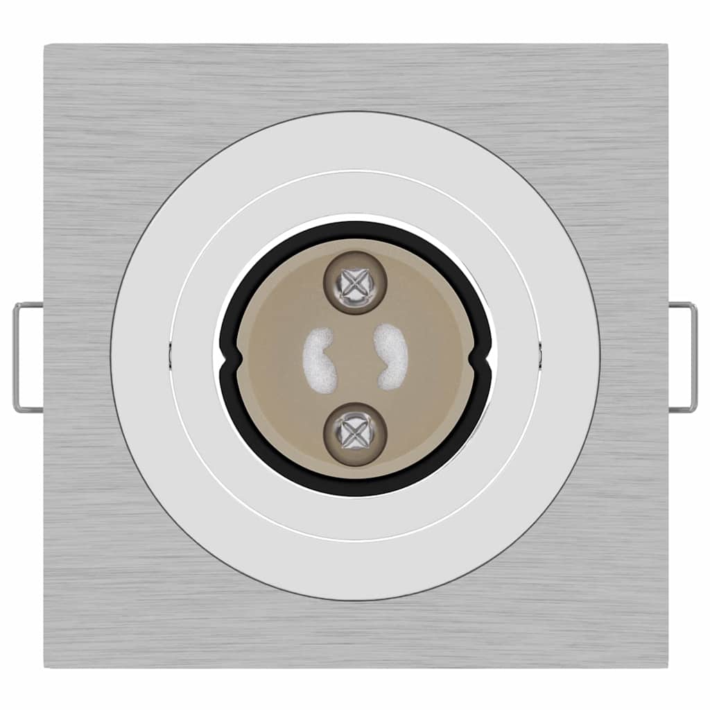 Spotlight 12 pcs Silver 9 x 9 x 2 cm Aluminium