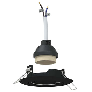 Spotlight 12 pcs Svart 9 x 9 x 2.5 cm Metall