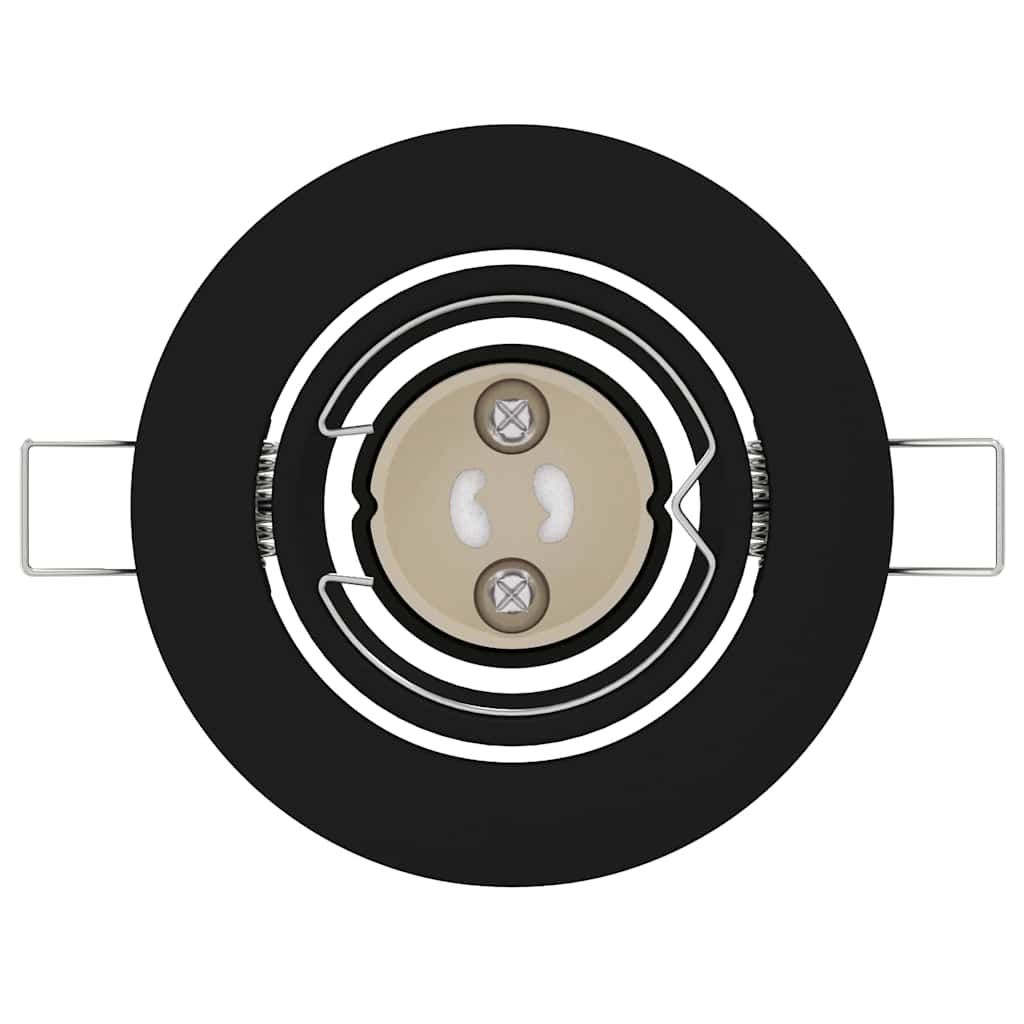 Spotlight 12 pcs Svart 9 x 9 x 2.5 cm Metall