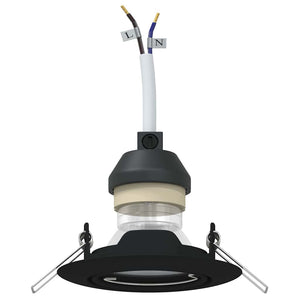 Spotlight 12 pcs Svart 9 x 9 x 2.5 cm Metall