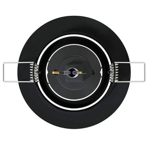 Spotlight 12 pcs Svart 9 x 9 x 2.5 cm Metall