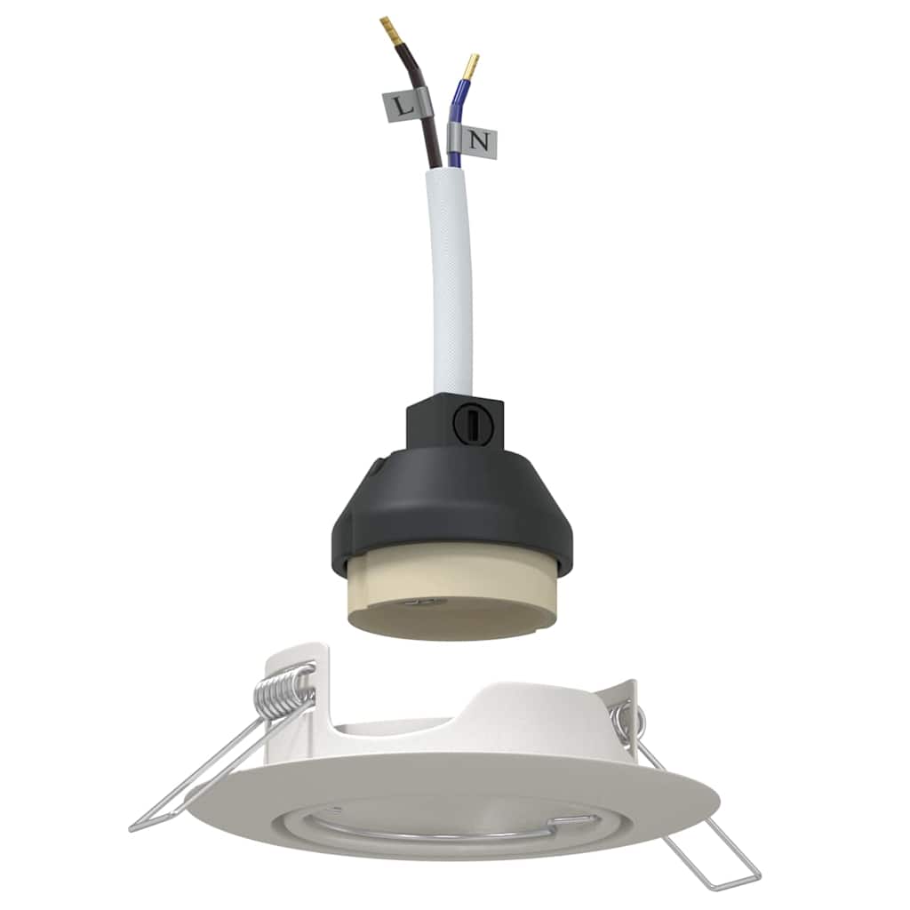 Spotlight 6 pcs Vit 9 x 9 x 2.5 cm Metall