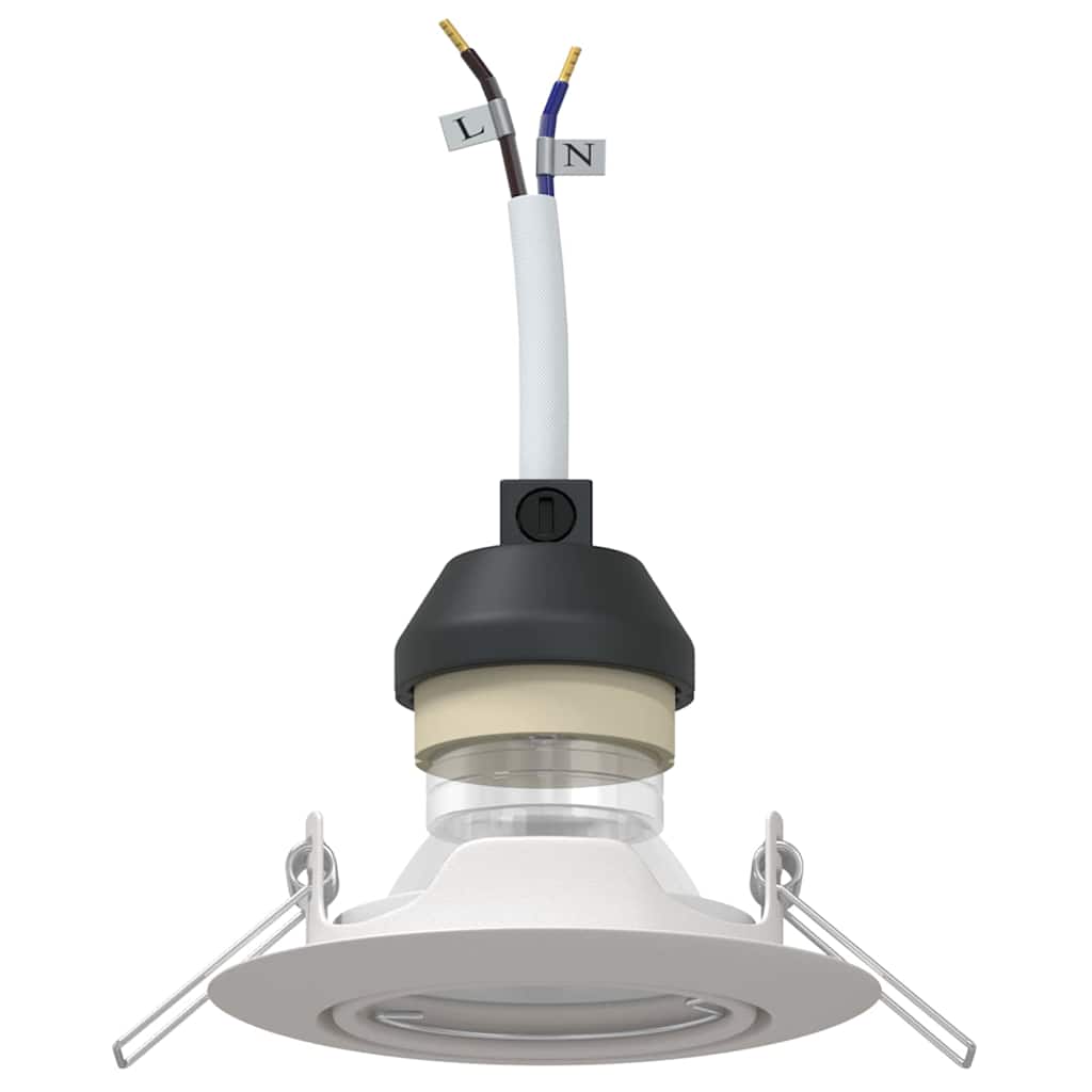 Spotlight 6 pcs Vit 9 x 9 x 2.5 cm Metall