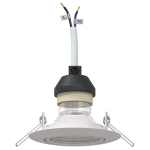 Spotlight 6 pcs Vit 9 x 9 x 2.5 cm Metall