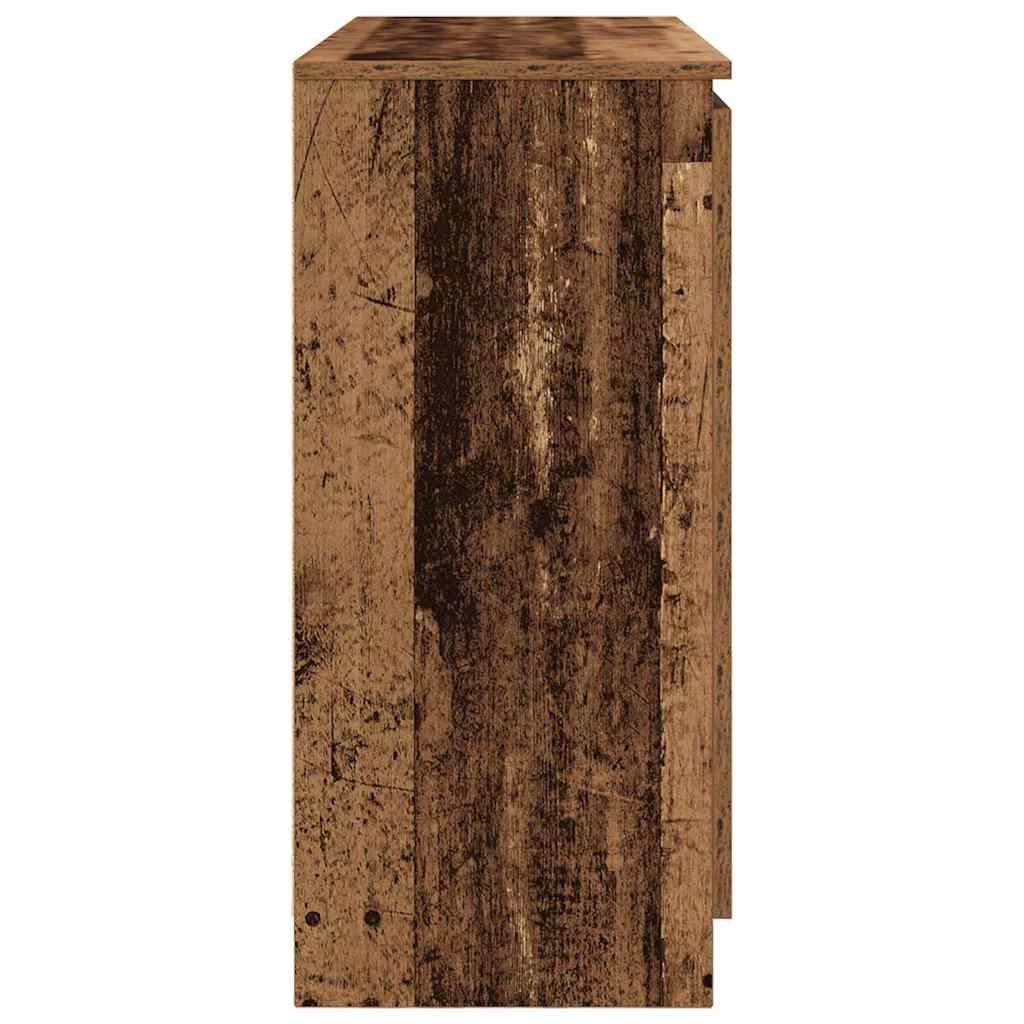 Skänk med lådor gammalt trä 100,5x35x76 cm konstruerat trä