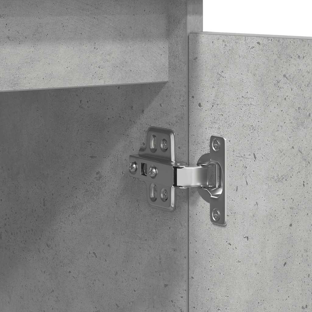 Skänk med lådor betonggrå 100,5x35x98,5 cm konstruerat trä