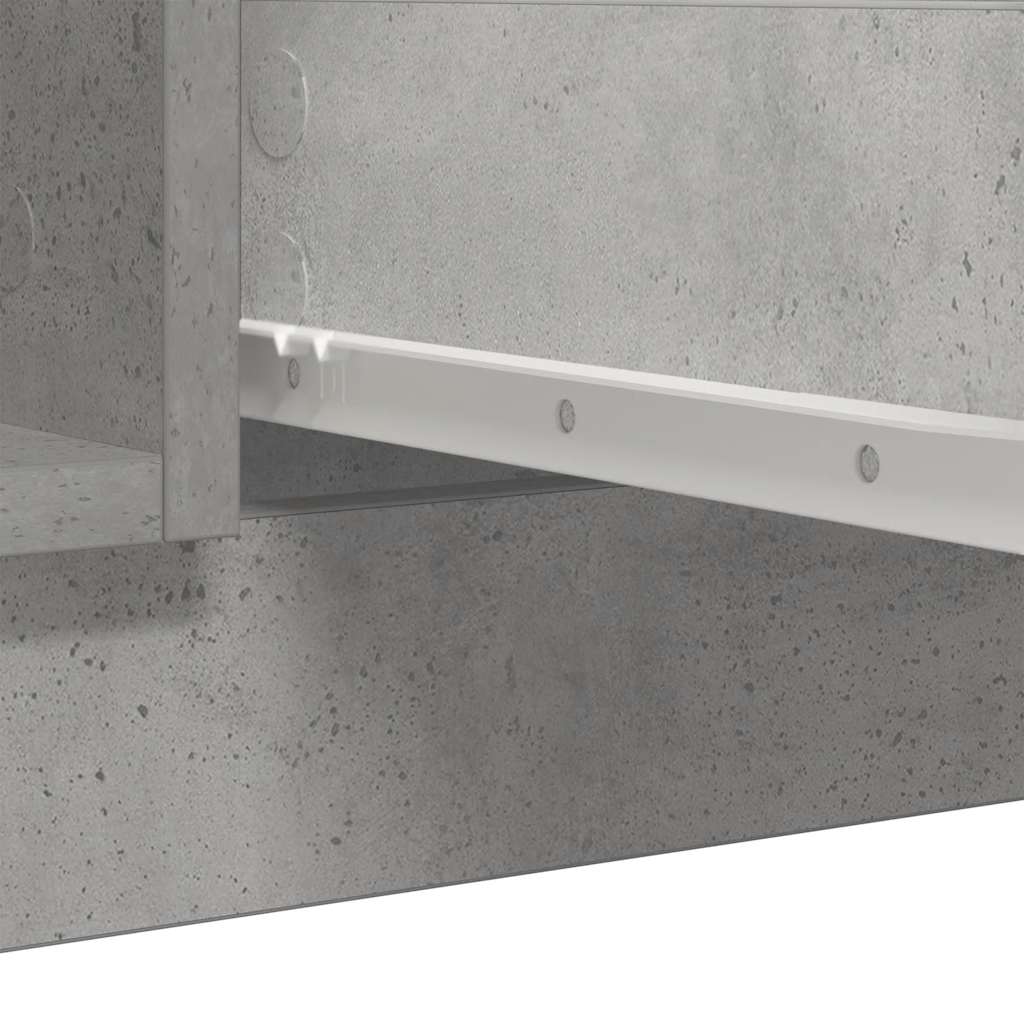 Skänk med lådor betonggrå 100,5x35x98,5 cm konstruerat trä