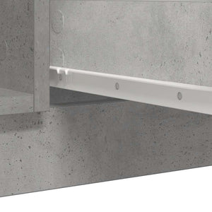 Skänk med lådor betonggrå 100,5x35x98,5 cm konstruerat trä