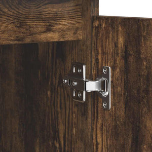 Skänk med lådor i rökt ek 100,5x35x98,5 cm konstruerat trä