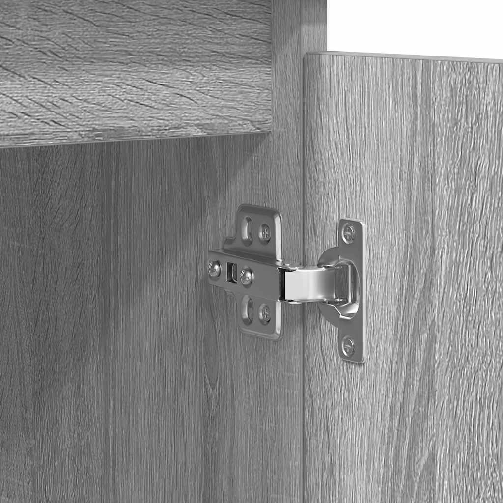 Skänk med lådor grå sonoma 100,5x35x98,5 cm konstruerat trä