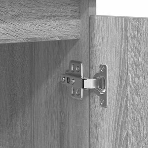 Skänk med lådor grå sonoma 100,5x35x98,5 cm konstruerat trä