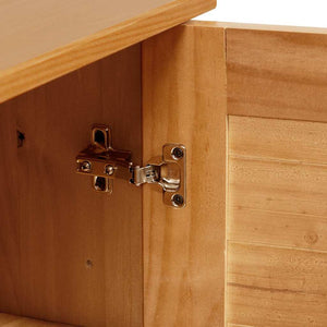 Badrumsmöbelset med hylla VIGO 2 pcs Brun och honungsgul