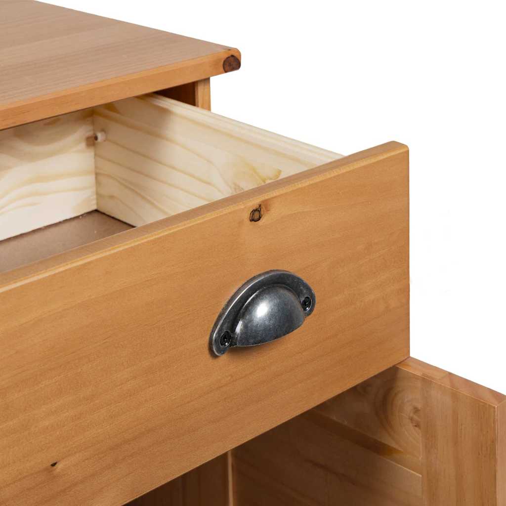 Badrumsmöbelset med hylla VIGO 2 pcs Brun och honungsgul