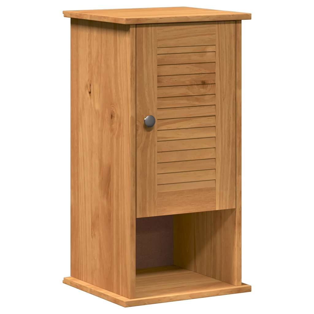 Badrumsmöbelset med låda VIGO 5 pcs Honung brun Massiv furu