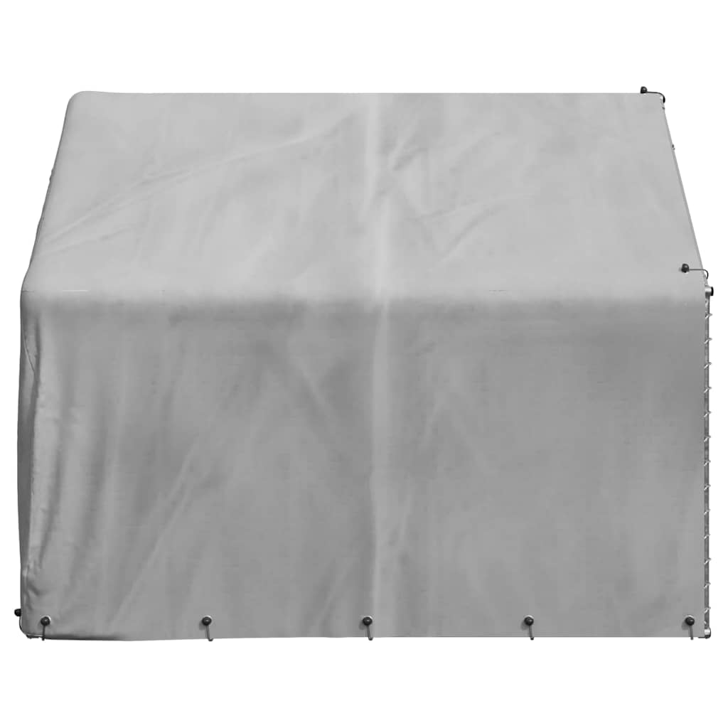 Hundkoja utomhus med överdrag 2x2x1,5 m galvaniserat stål