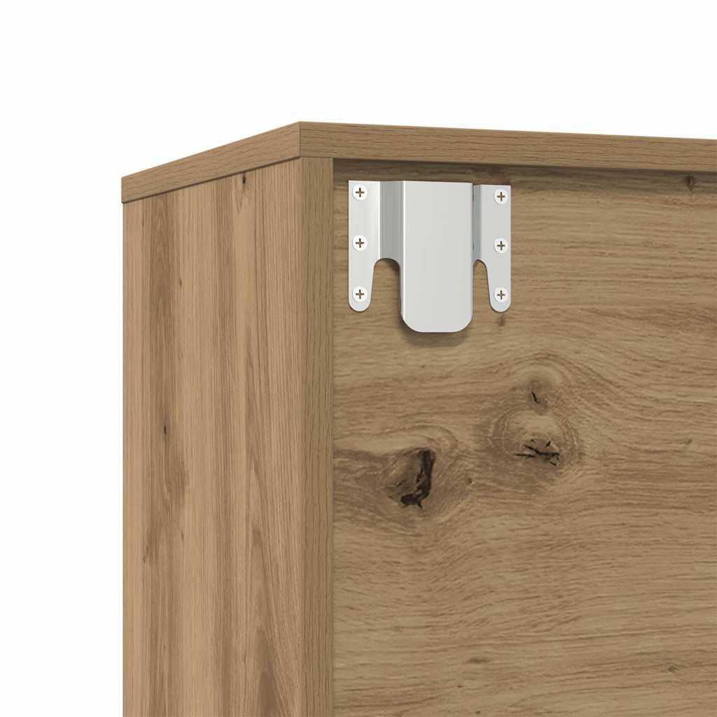 Bokhyllor 3 st artisan ek konstruerat trä