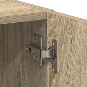 Tvättmaskinsskåp sonoma-ek 64x24x190 cm konstruerat trä