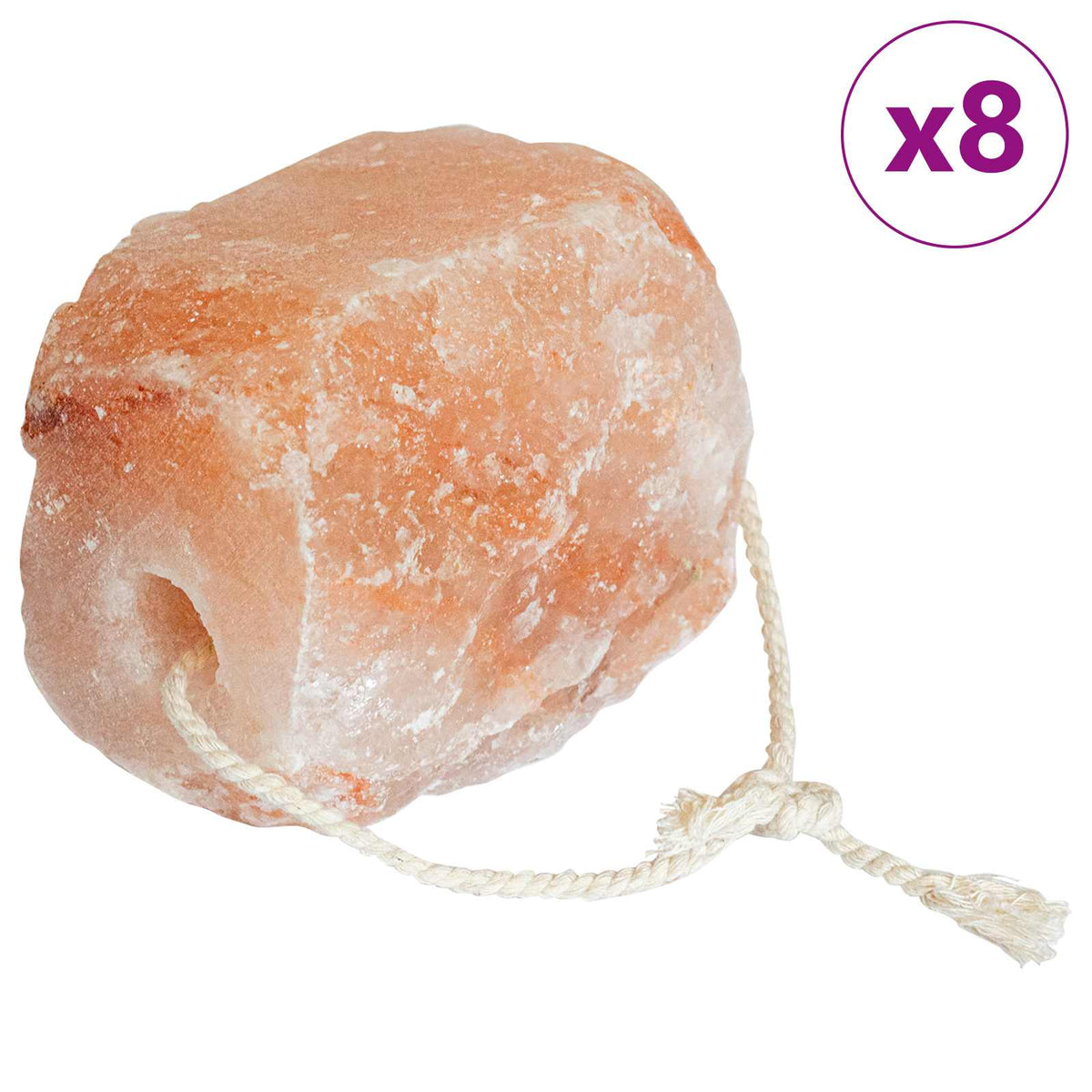 Saltlick Stenar 8 st Rosa Bergsalt