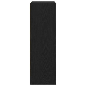 Bokhylla svart ek 40x24x76 cm konstruerat trä