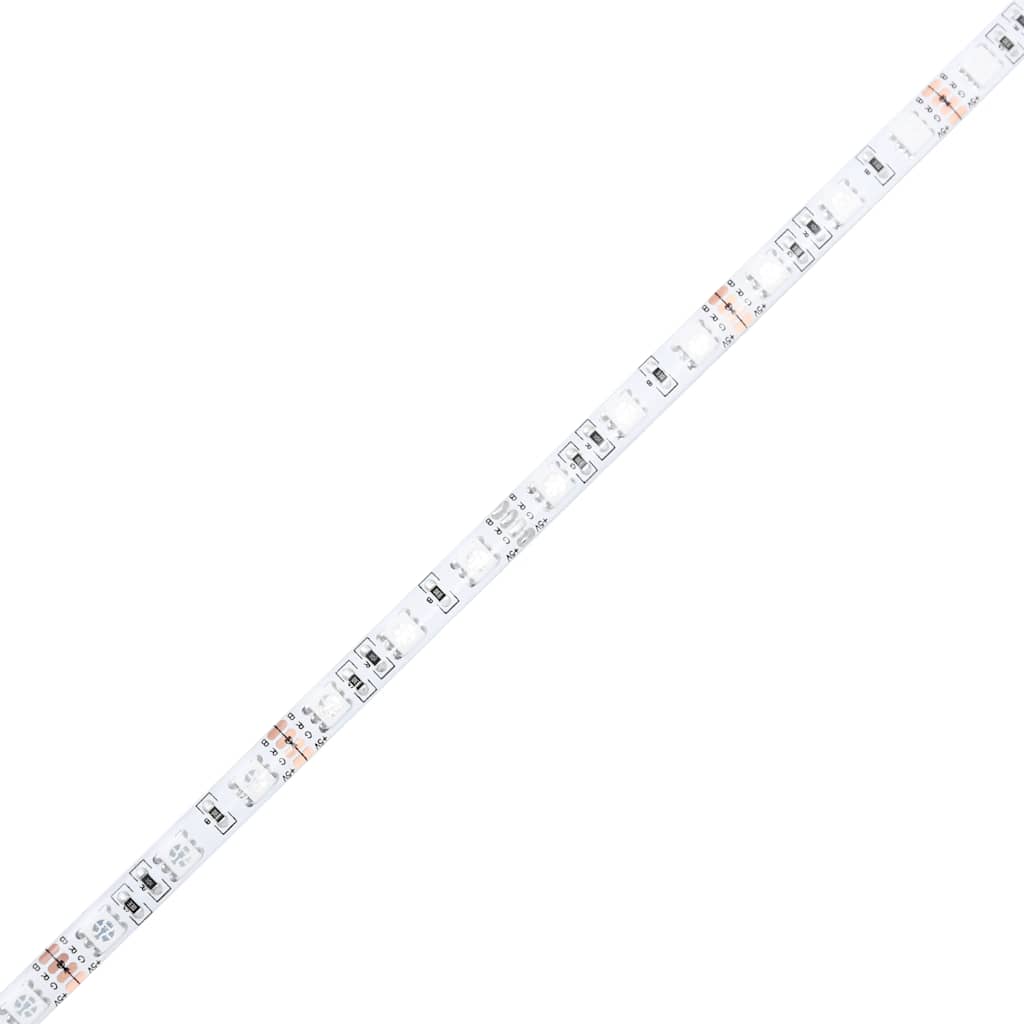 TV-bänk med LED-lampor svart ek 120x30x36 cm konstruerat trä