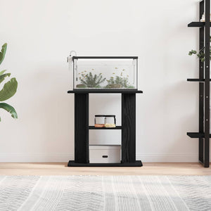Akvariestativ svart ek 60x30x60 cm konstruerat trä