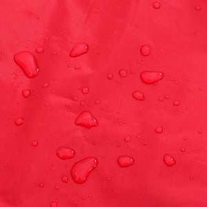 Regnrock för hundar med reflekterande remsor polyester röd XXS