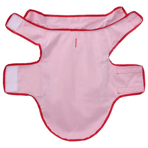 Regnrock för hundar med reflekterande remsor polyester röd xs