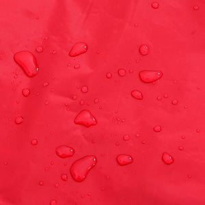 Regnrock för hundar med reflexer polyester röd m