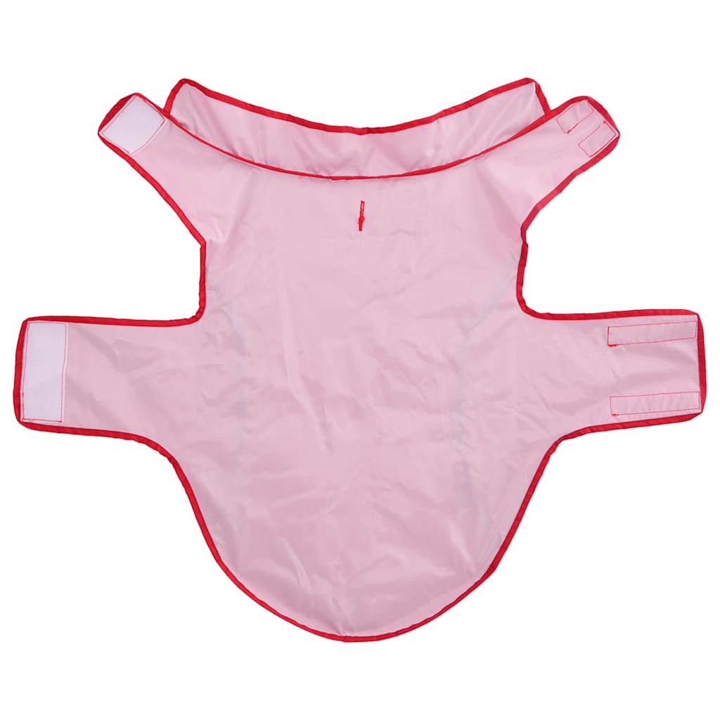 Regnrock för hundar med reflexer polyester röd 2XL