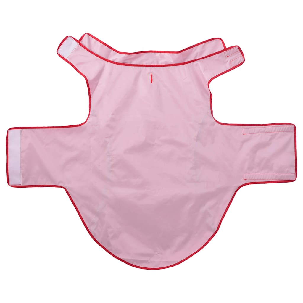 Regnrock för hundar med reflexer polyester röd 3XL