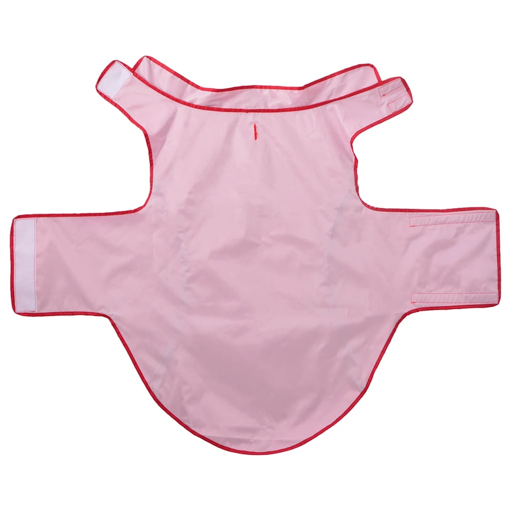 Regnrock för hundar med reflekterande remsor polyester röd 4XL