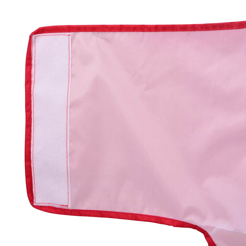 Regnrock för hundar med reflekterande remsor polyester röd 4XL