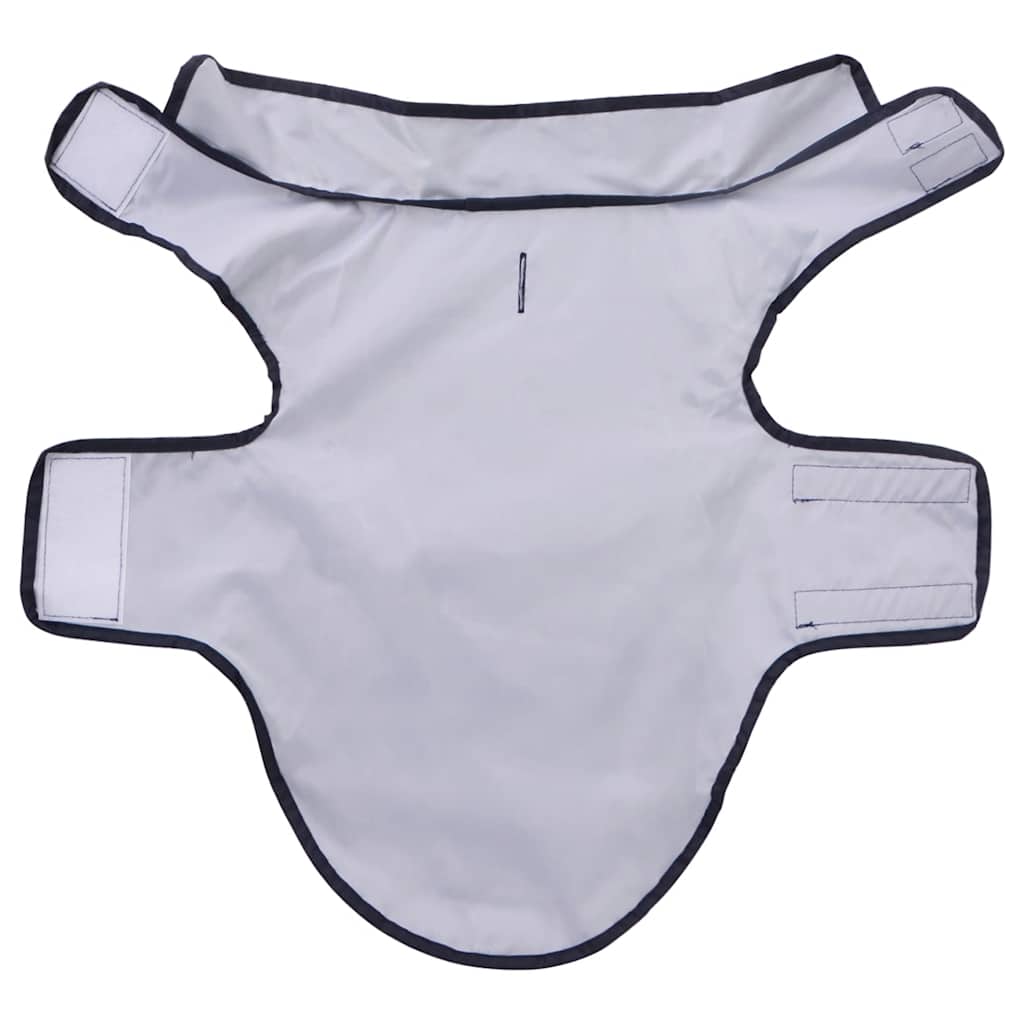 Regnrock för hundar med reflekterande remsor polyester marinblå