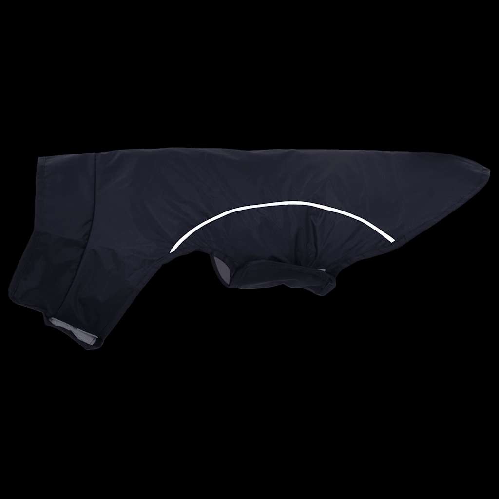 Regnrock för hundar med reflekterande remsor polyester marinblå