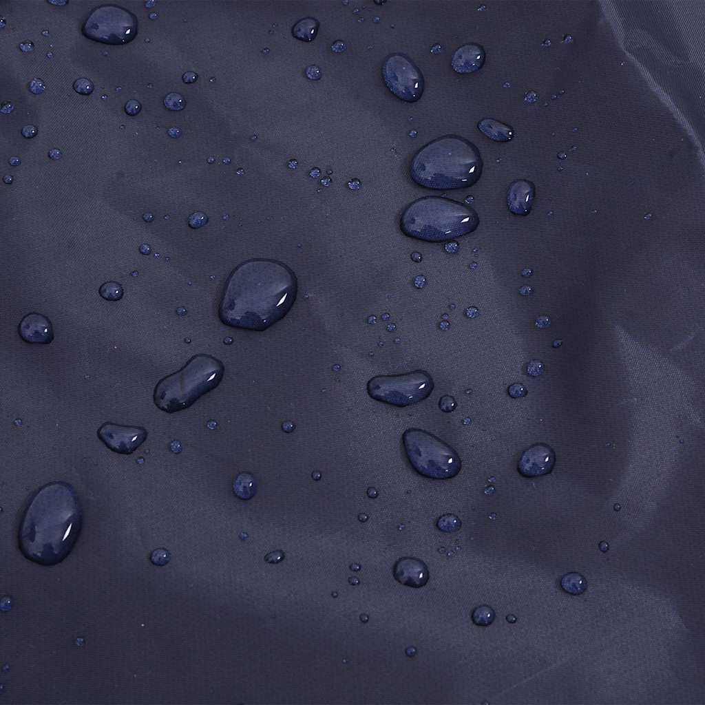 Regnrock för hundar med reflekterande remsor polyester marinblå