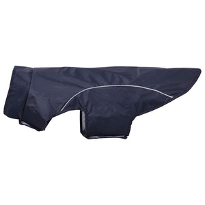 Regnrock för hundar med reflexer polyester marinblå XL