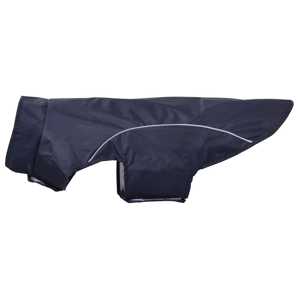 Regnrock för hundar med reflexer polyester marinblå 2XL
