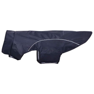 Regnrock för hundar med reflexer polyester marinblå 2XL