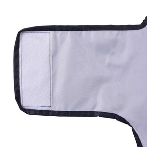 Regnrock för hundar med reflexer polyester marinblå 2XL