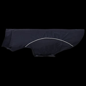 Regnrock för hundar med reflexer polyester marinblå 3XL