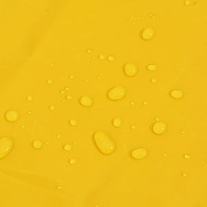 Regnrock för hundar med reflekterande remsor polyester gul XXS