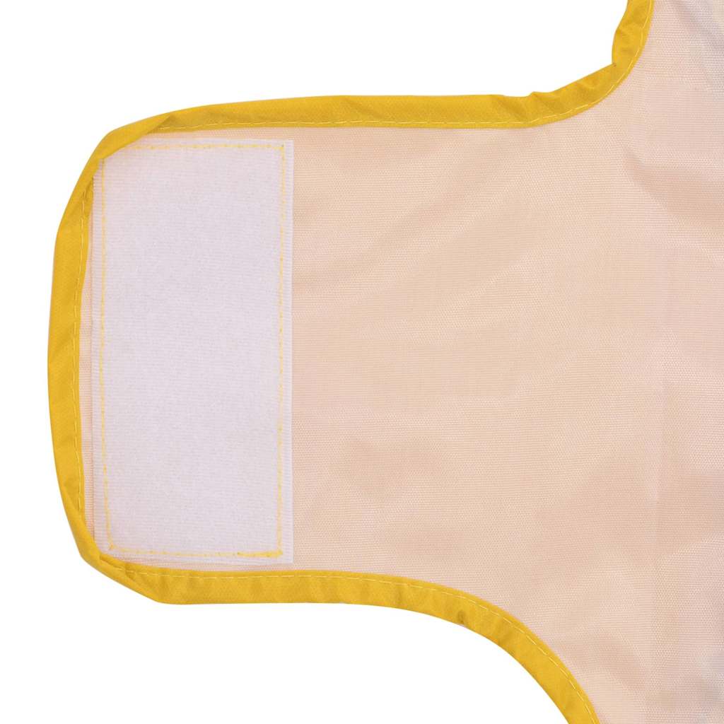 Regnrock för hundar med reflekterande remsor polyester gul XXS