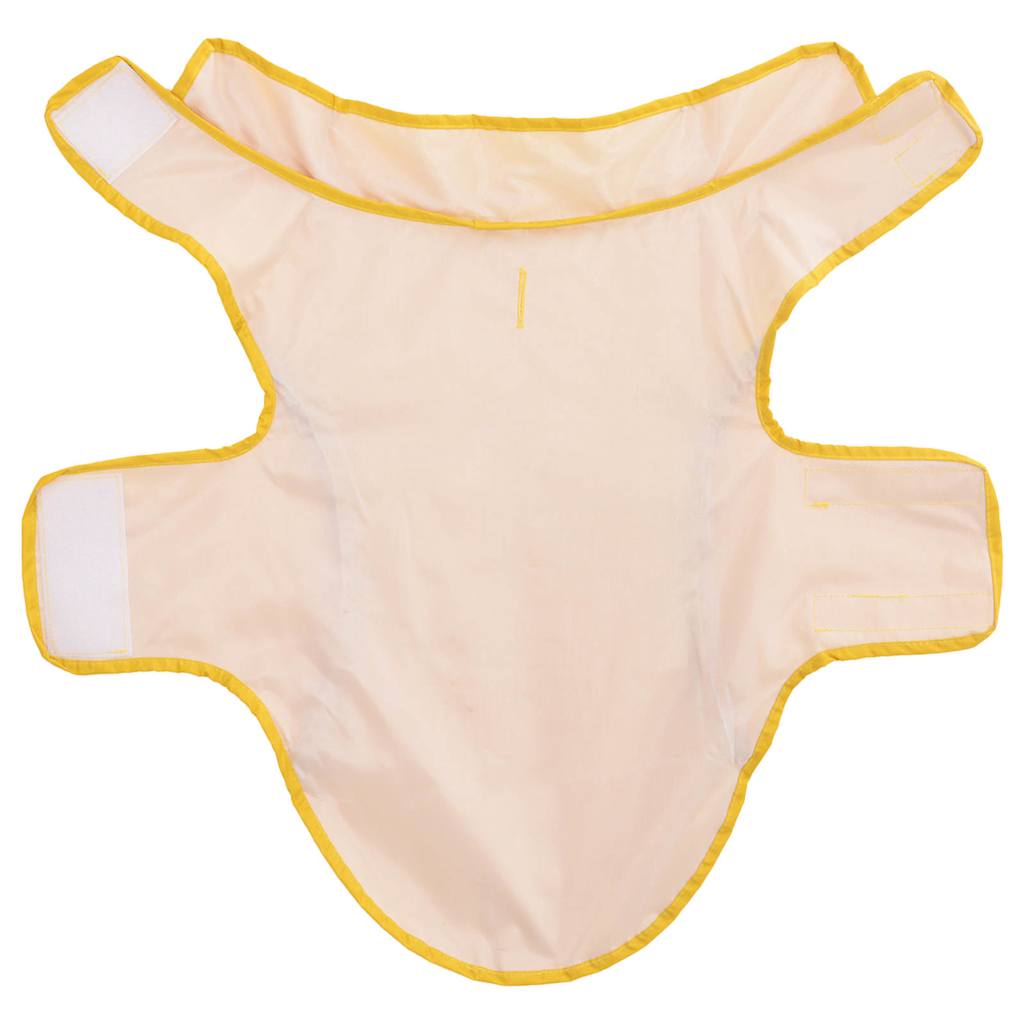 Regnrock för hundar med reflekterande remsor polyester gul xs