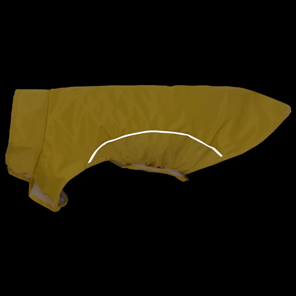 Regnrock för hundar med reflekterande remsor polyester gul s