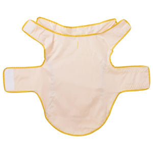 Regnrock för hundar med reflekterande remsor polyester gul L