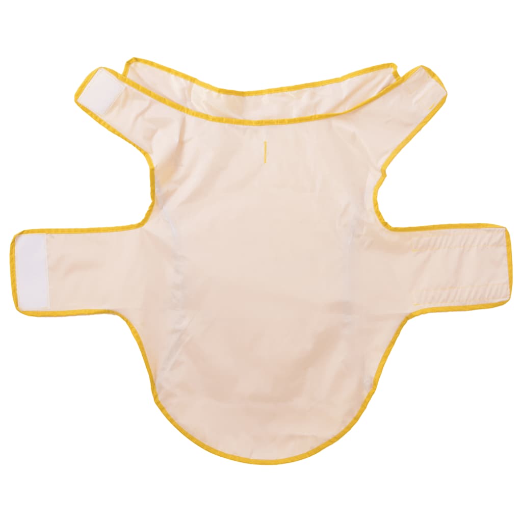 Regnrock för hundar med reflekterande remsor polyester gul XL