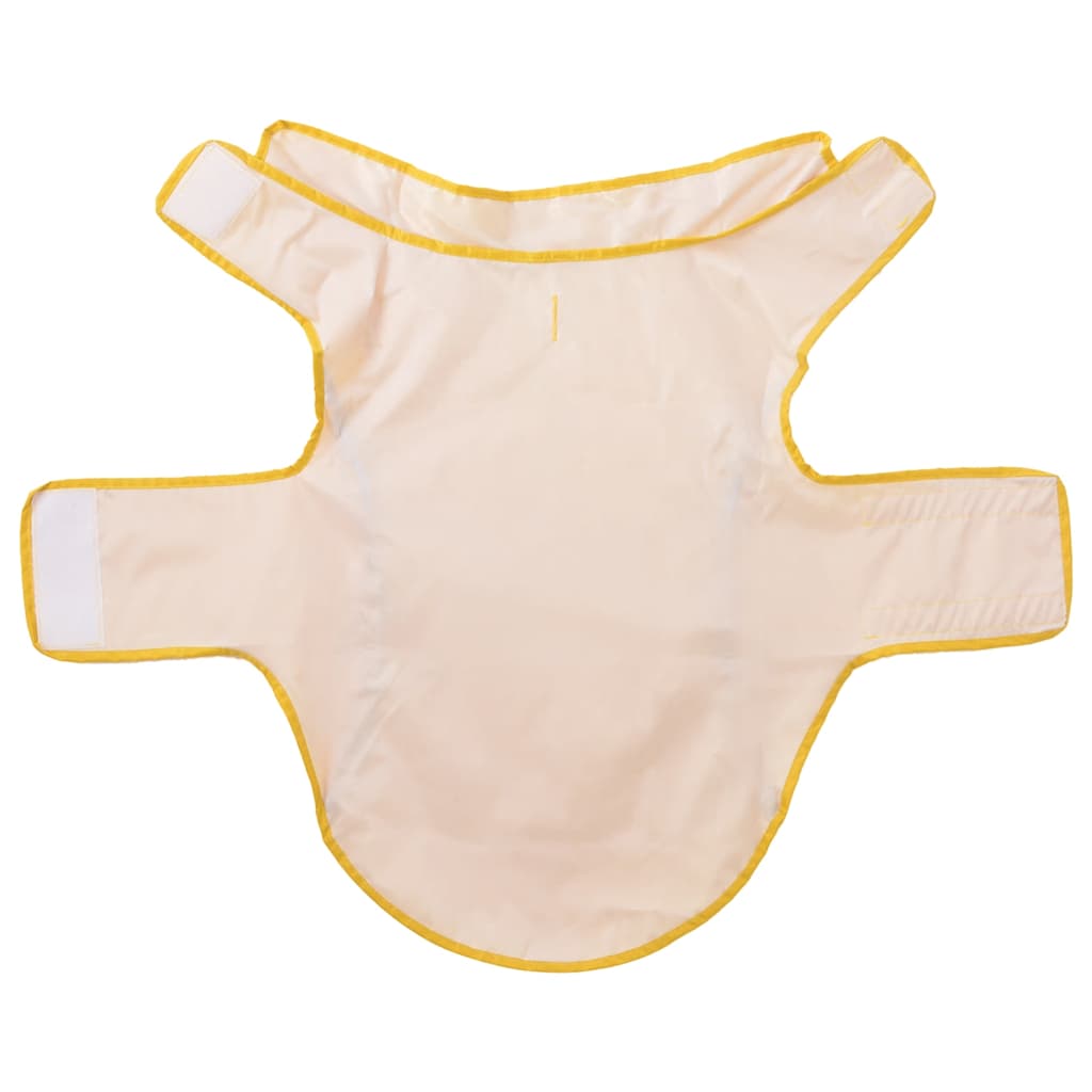 Regnrock för hundar med reflexer polyester gul 2XL