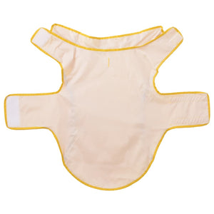 Regnrock för hundar med reflexer polyester gul 2XL