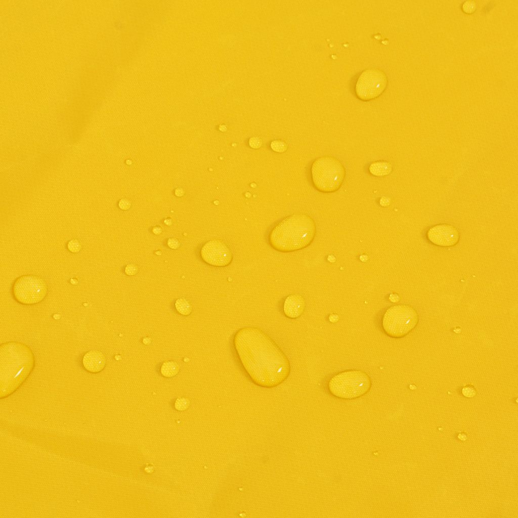 Regnrock för hundar med reflexer polyester gul 2XL